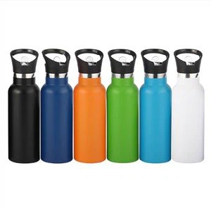 Botol Air Stainless Steel dengan Sedotan